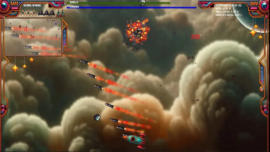 Скриншот 4 к игре Asteroids and Aliens