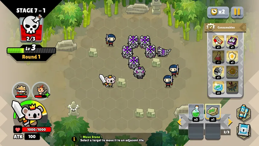 Скриншот 2 к игре Combo Critters: Battle Checkers