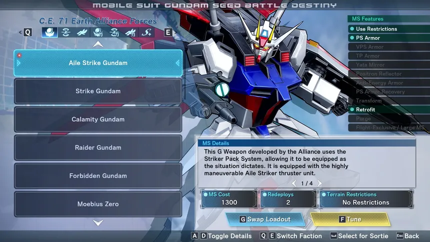 Скриншот 8 к игре MOBILE SUIT GUNDAM SEED BATTLE DESTINY REMASTERED