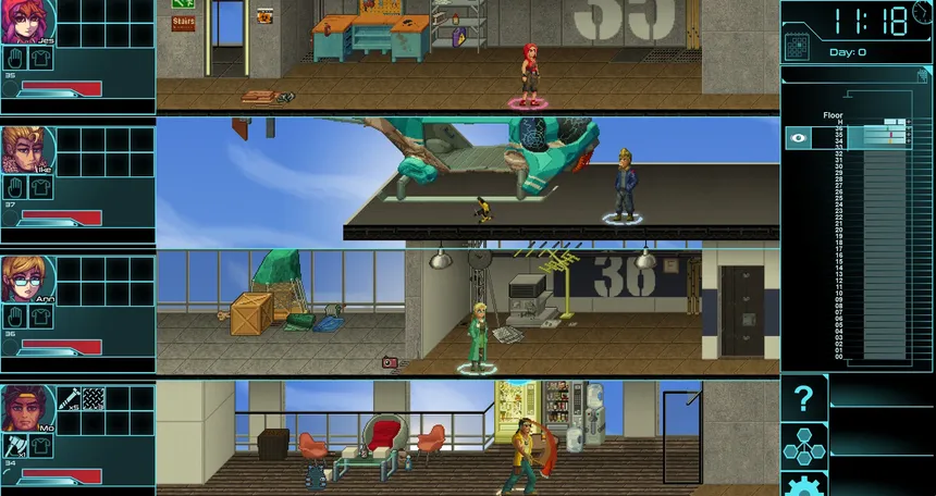 Скриншот 1 к игре Highrisers Couch Co-Op