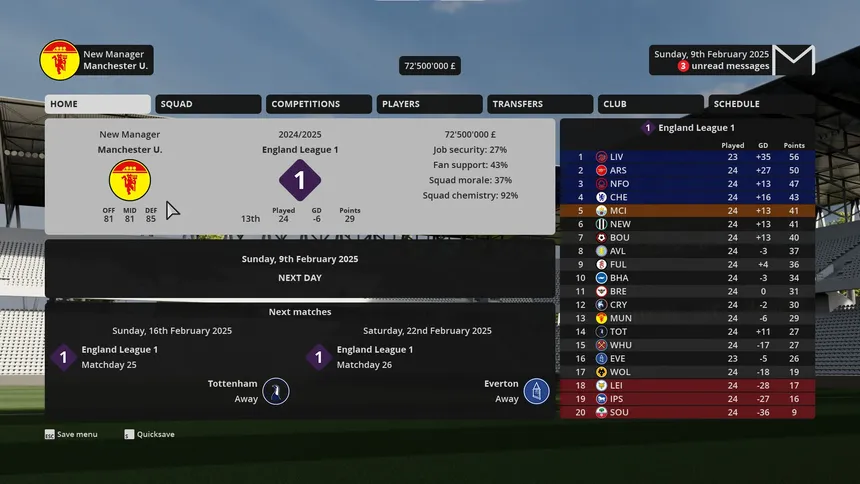 Скриншот 1 к игре Football Career Mode 26