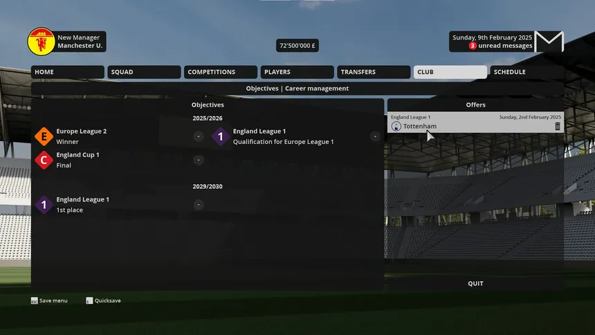 Скриншот 6 к игре Football Career Mode 26