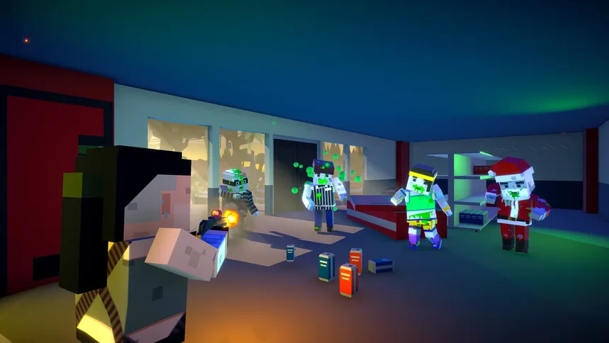 Скриншот 1 к игре Zombie Blocks: Pixel Shooter Gun