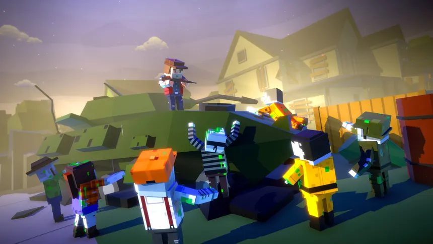 Скриншот 4 к игре Zombie Blocks: Pixel Shooter Gun