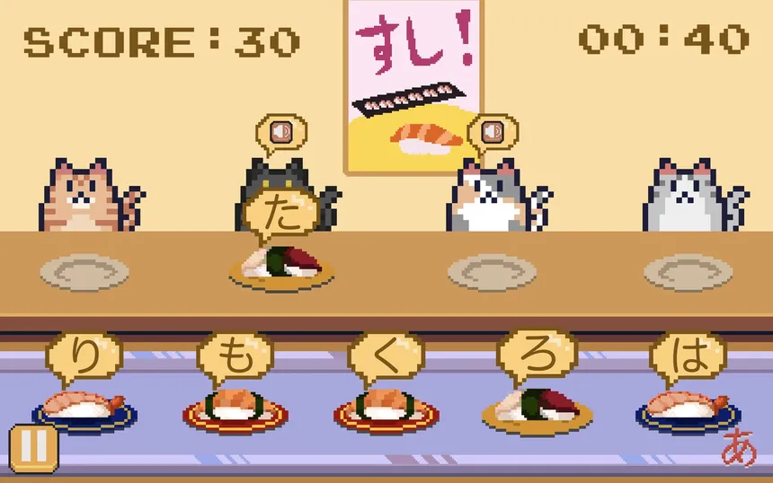 Скриншот 4 к игре Learn Japanese Kana & Vocab with Sushi