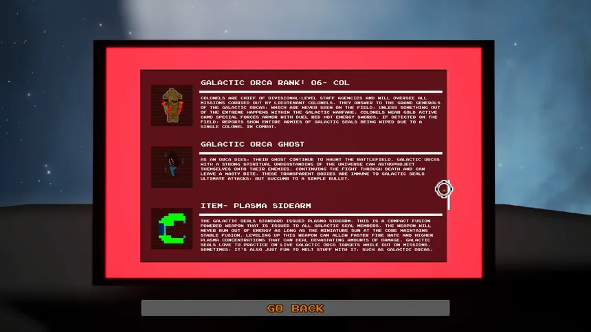 Скриншот 15 к игре Galactic Seals Survivors