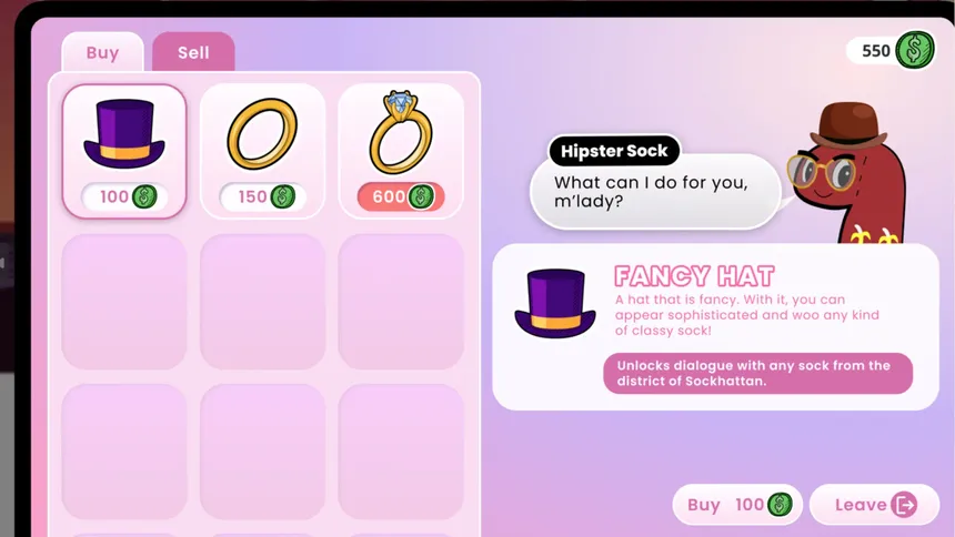 Скриншот 6 к игре Sock Dating Simulator