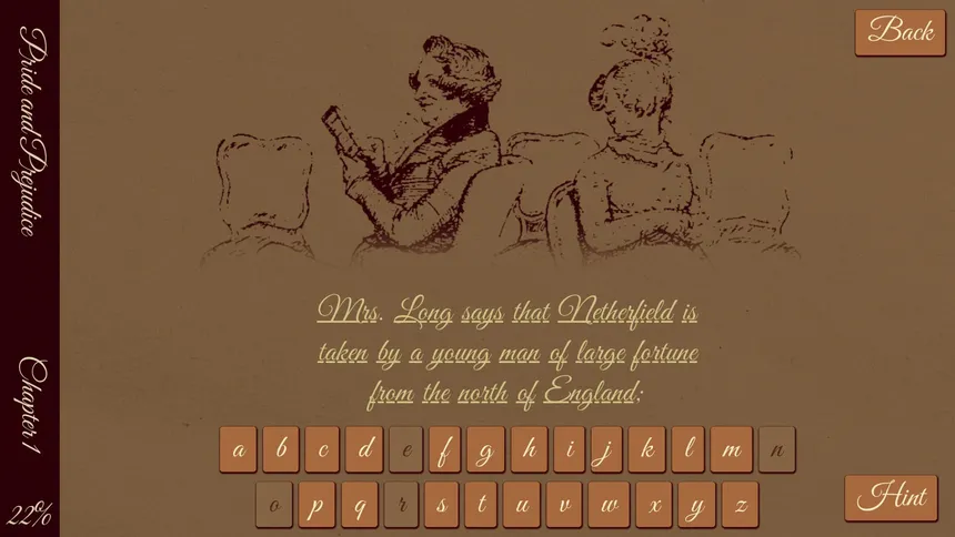 Скриншот 2 к игре Jane Austen Simulator: Pride and Prejudice