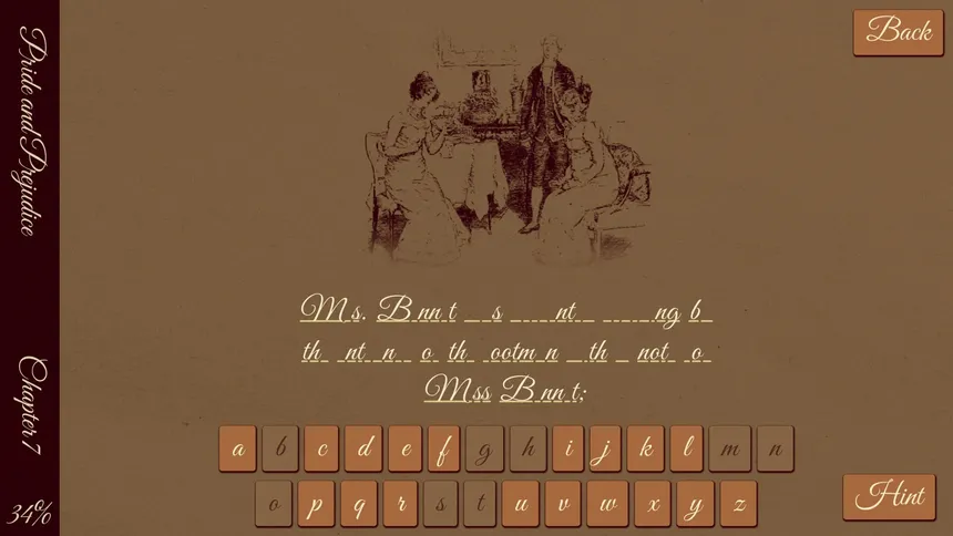 Скриншот 4 к игре Jane Austen Simulator: Pride and Prejudice