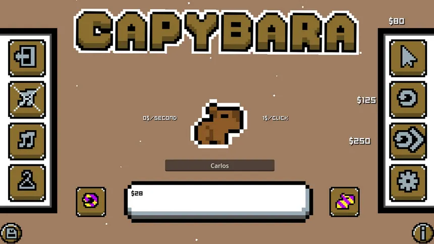 Скриншот 1 к игре Capybara Achievement Clicker