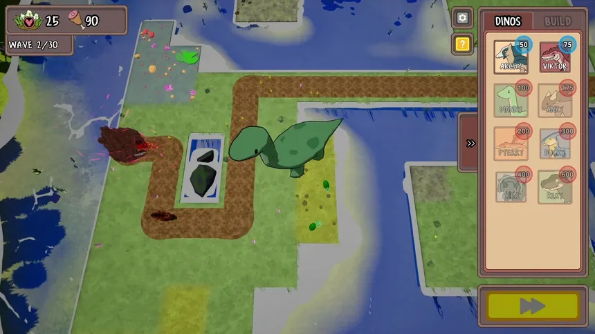 Скриншот 1 к игре Dinos TD
