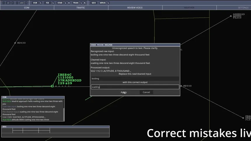 Скриншот 3 к игре VoiceATC Simulator