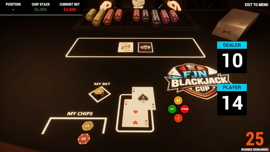 Скриншот 2 к игре FJN Blackjack Cup
