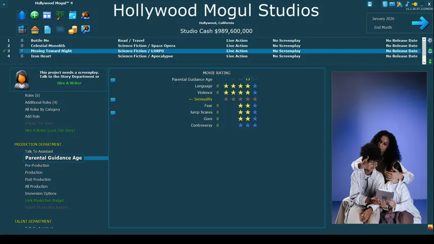 Скриншот 5 к игре Hollywood Mogul 4