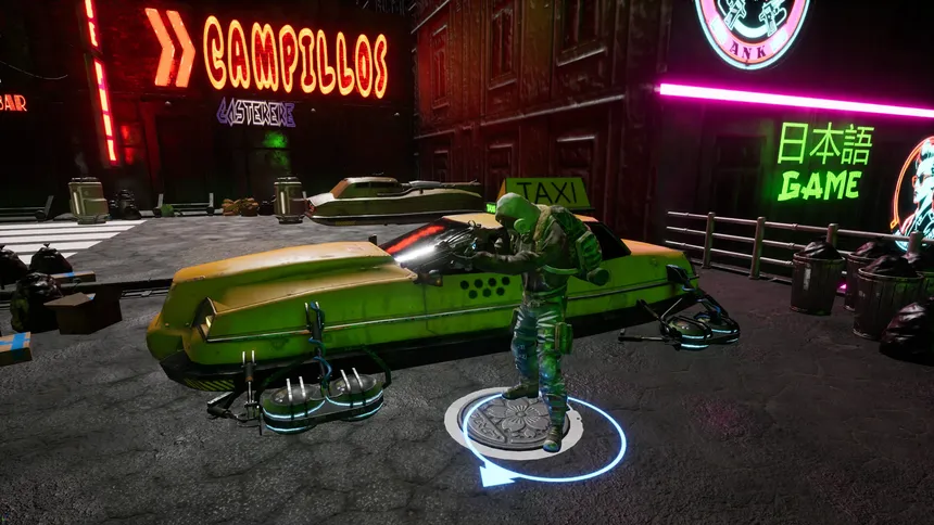 Скриншот 1 к игре Data Drift: Cyberpunk Shooter Top Down indie action