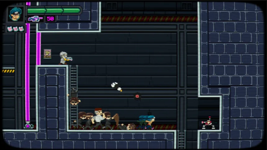 Скриншот 4 к игре Pixel Waifu: Escape from the dark corporation. The telepathic power of a lovestruck otaku