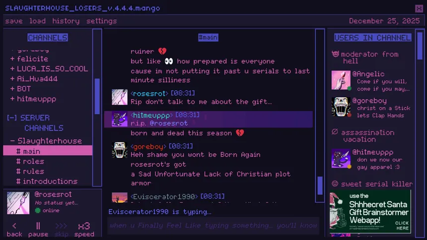 Скриншот 6 к игре A Killer Chat! Christmas