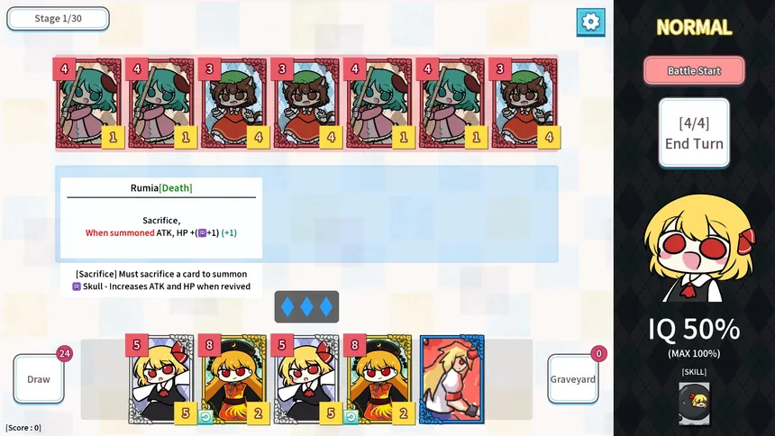 Скриншот 3 к игре 치르노의 카드교실