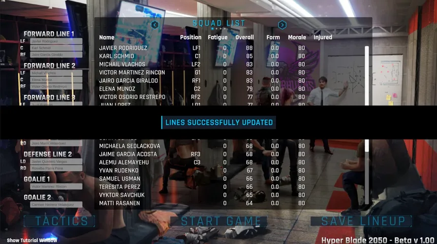 Скриншот 2 к игре HyperBlade 2050 - Dystopian Sports Manager