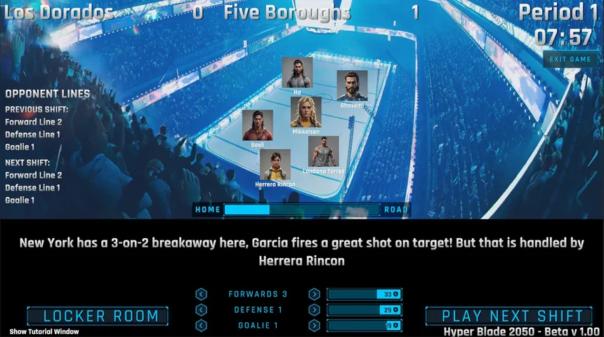 Скриншот 3 к игре HyperBlade 2050 - Dystopian Sports Manager