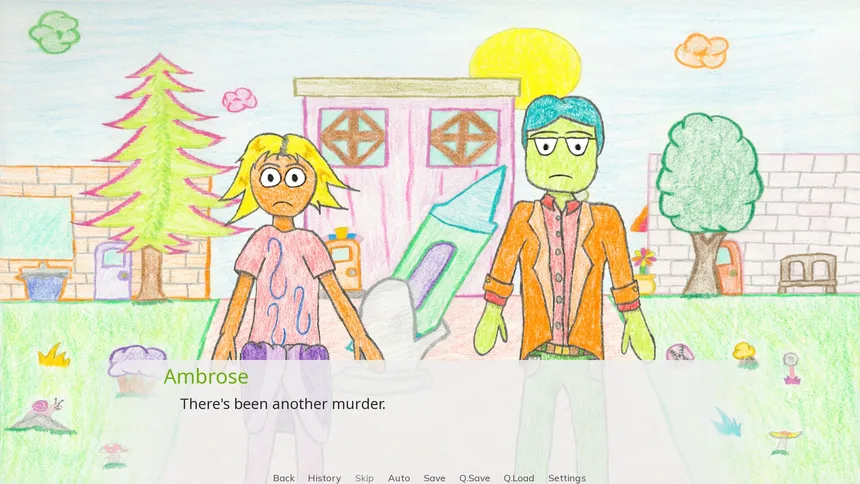 Скриншот 1 к игре Murder in Crayontopia