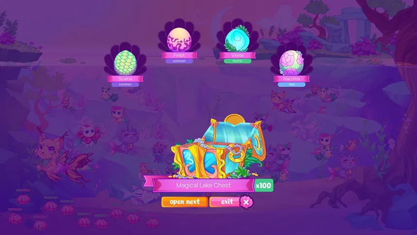 Скриншот 2 к игре Mermeows: Chill Cat Mermaids