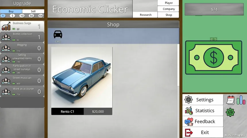 Скриншот 2 к игре Economic Clicker