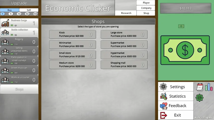 Скриншот 4 к игре Economic Clicker
