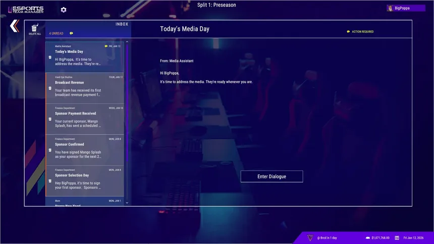 Скриншот 7 к игре Esports Team Manager