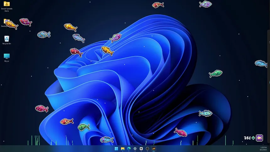 Скриншот 1 к игре Desktop Fishes