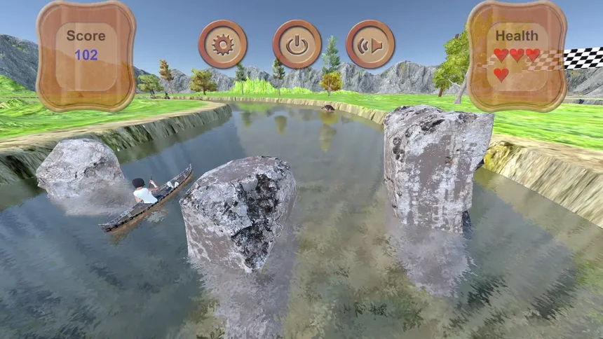 Скриншот 1 к игре Canoe Dodge