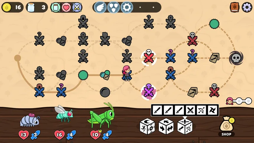 Скриншот 2 к игре Dicey Bugs