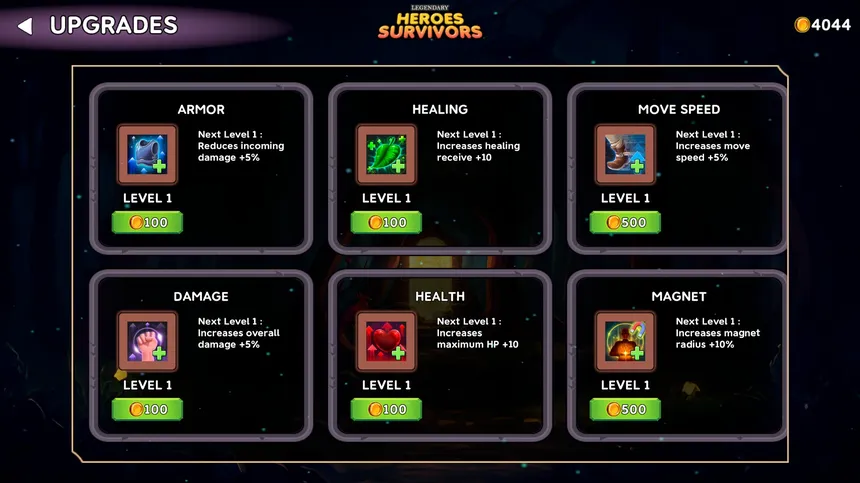 Скриншот 5 к игре Legendary Heroes Survivors