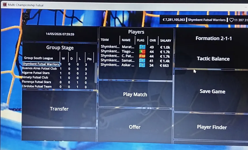 Скриншот 3 к игре Multi Championchip Futsal