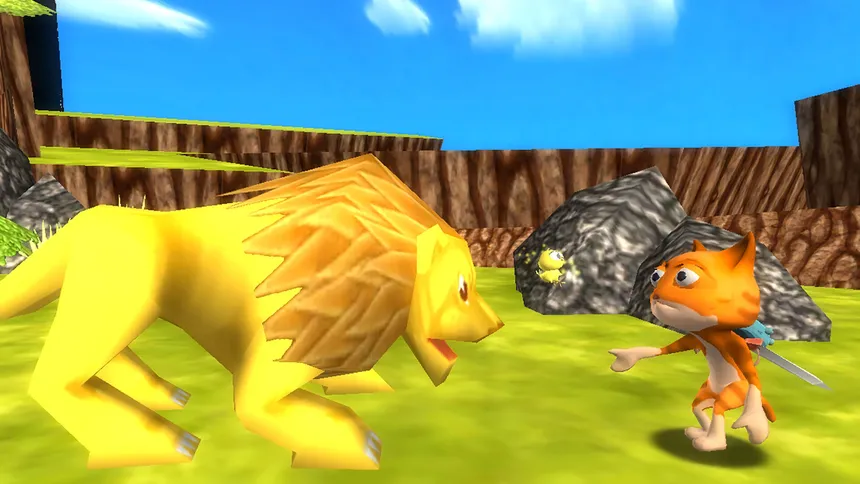 Скриншот 1 к игре Georgie-Yolkie 64 - The Furry Tale