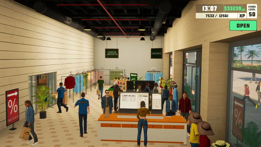 Скриншот 2 к игре siMarket Cloth Store Simulator