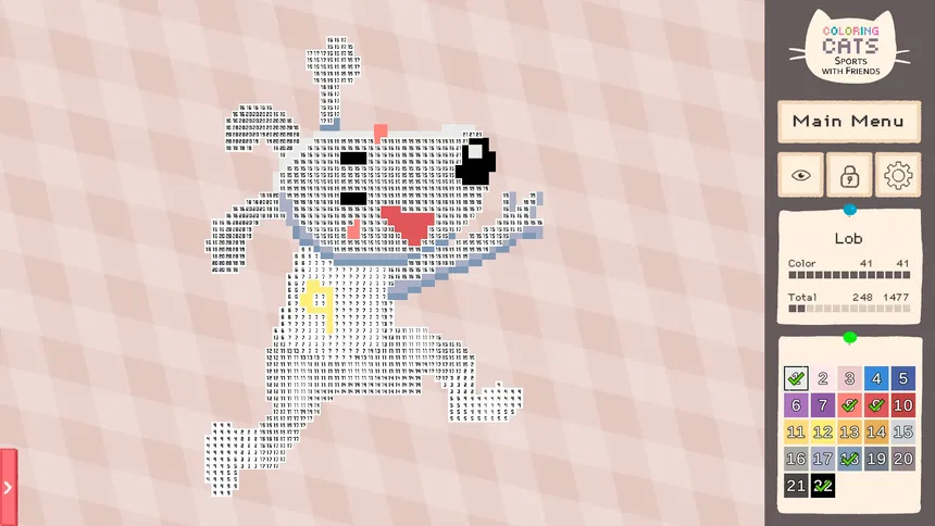 Скриншот 4 к игре Coloring Cats: Sports With Friends