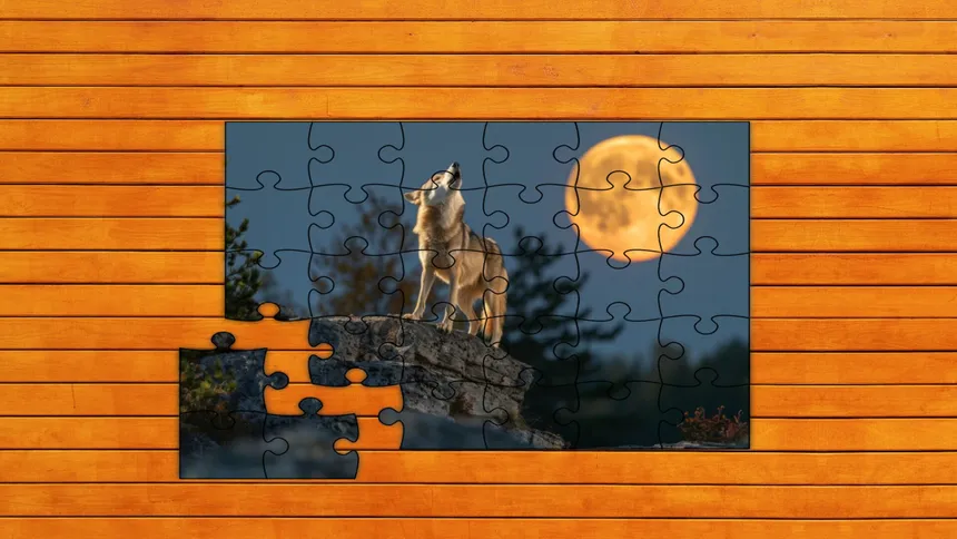 Скриншот 1 к игре Bear vs. Wolf Jigsaw Puzzle