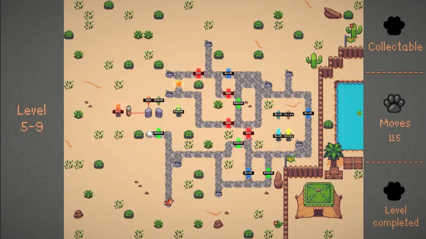 Скриншот 2 к игре Foxxel Quest - A Puzzle Adventure