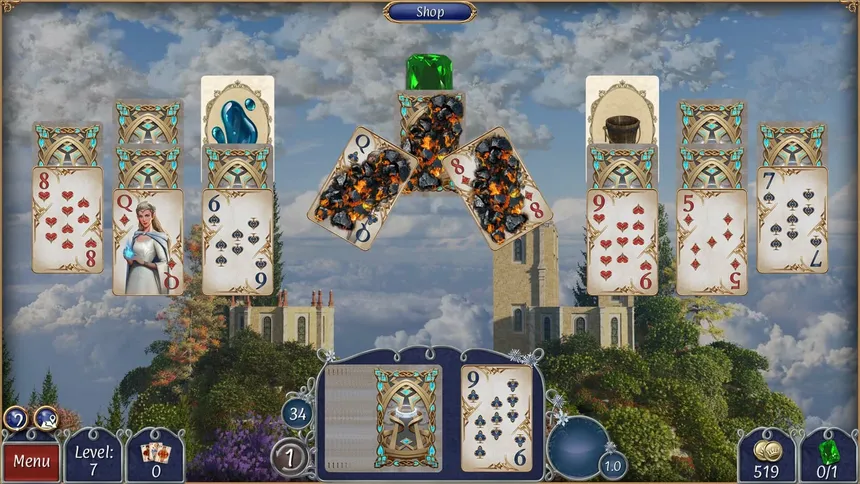 Скриншот 2 к игре Jewel Match Solitaire Fantasy - Collector's Edition