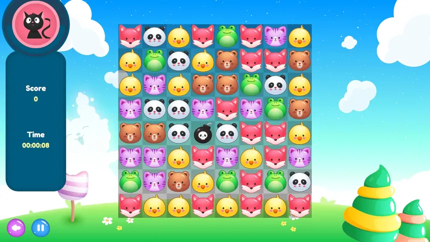 Скриншот 1 к игре Animal   Match