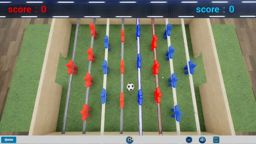 Скриншот 1 к игре 桌上足球 TableSoccer