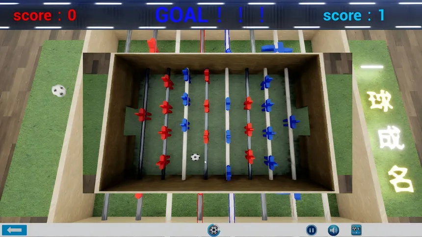 Скриншот 2 к игре 桌上足球 TableSoccer