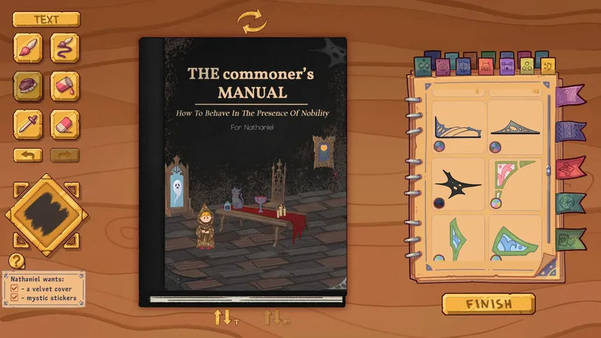 Скриншот 8 к игре Bookbinding – Dark Cozy Sim