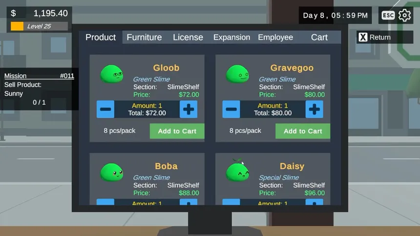 Скриншот 3 к игре Slime Store Simulator