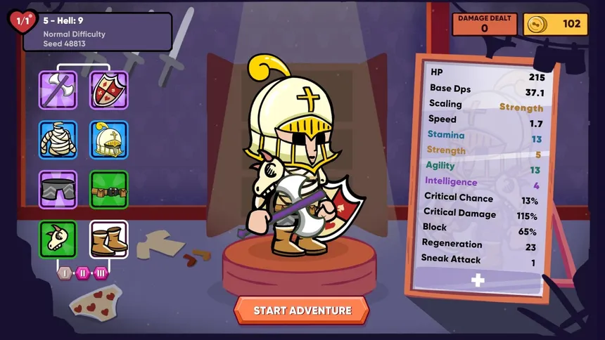 Скриншот 1 к игре GOAT - Gear Optimization Auto-Battle Tactics