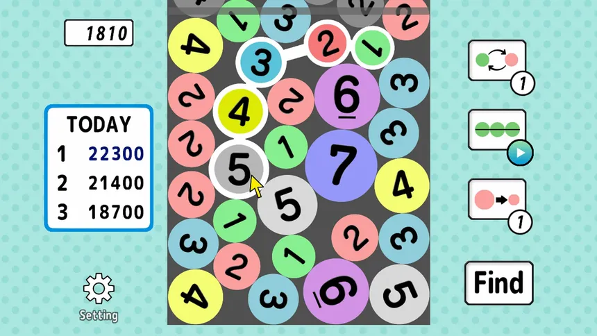 Скриншот 1 к игре 1234 connect puzzle