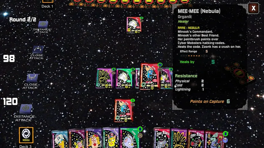 Скриншот 1 к игре Minook and the Brainbots: Collector Card Battle