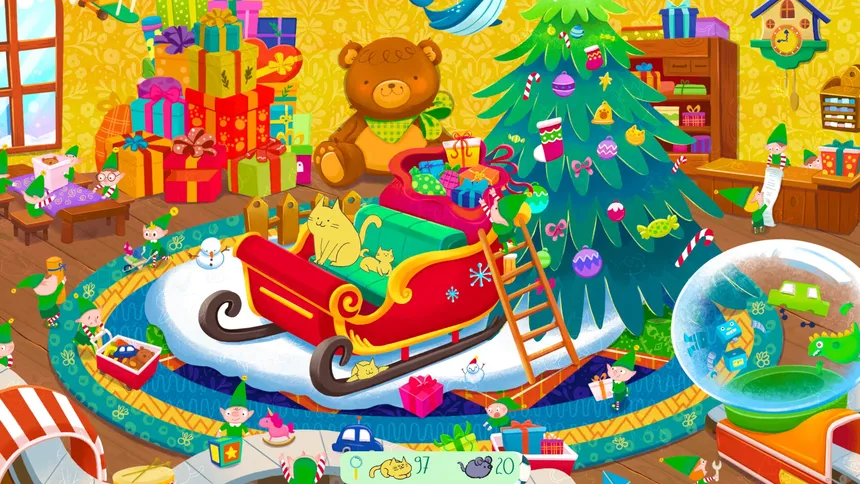 Скриншот 1 к игре Storytime Cats - Meows and Mistletoes