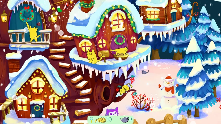 Скриншот 5 к игре Storytime Cats - Meows and Mistletoes